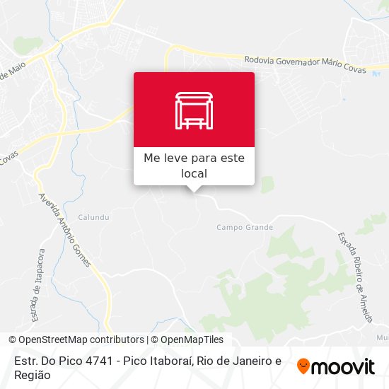 Estr. Do Pico 4741 - Pico Itaboraí mapa