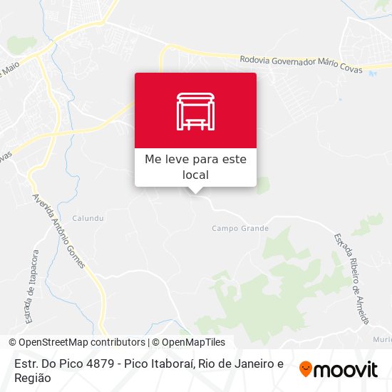 Estr. Do Pico 4879 - Pico Itaboraí mapa