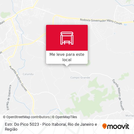 Estr. Do Pico 5023 - Pico Itaboraí mapa