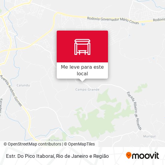 Estr. Do Pico Itaboraí mapa