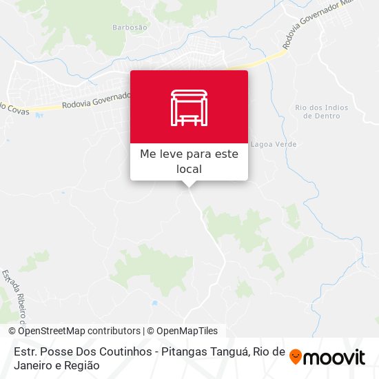 Estr. Posse Dos Coutinhos - Pitangas Tanguá mapa