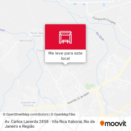 Av. Carlos Lacerda 2858 - Vila Rica Itaboraí mapa