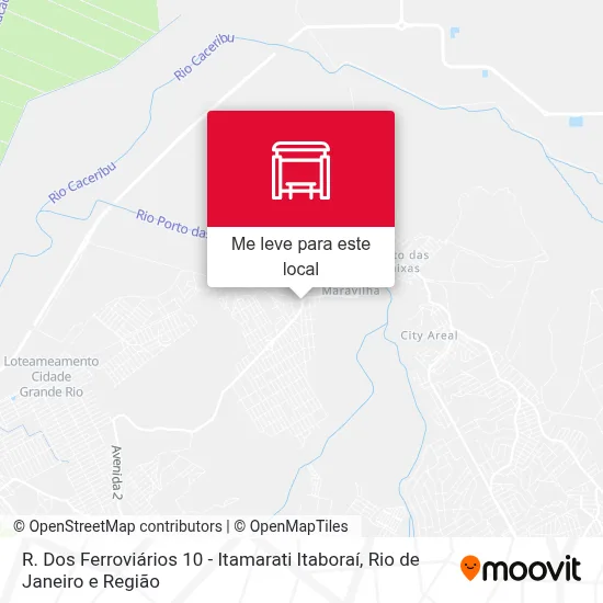 R. Dos Ferroviários 10 - Itamarati Itaboraí mapa
