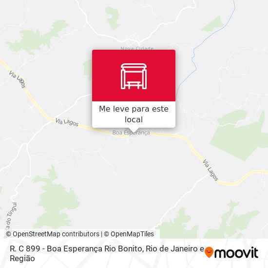 R. C 899 - Boa Esperança Rio Bonito mapa