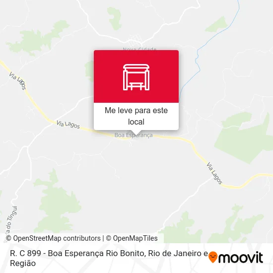 R. C 899 - Boa Esperança Rio Bonito mapa