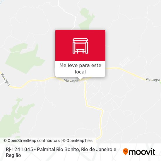 Rj-124 1045 - Palmital Rio Bonito mapa