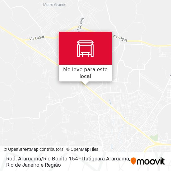 Rod. Araruama / Rio Bonito 154 - Itatiquara Araruama mapa