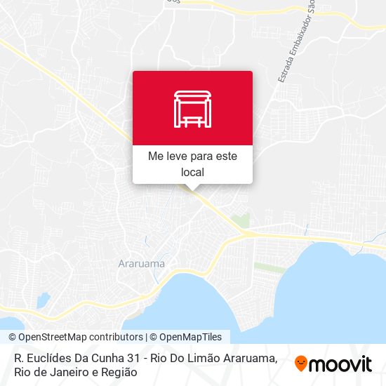 R. Euclídes Da Cunha 31 - Rio Do Limão Araruama mapa