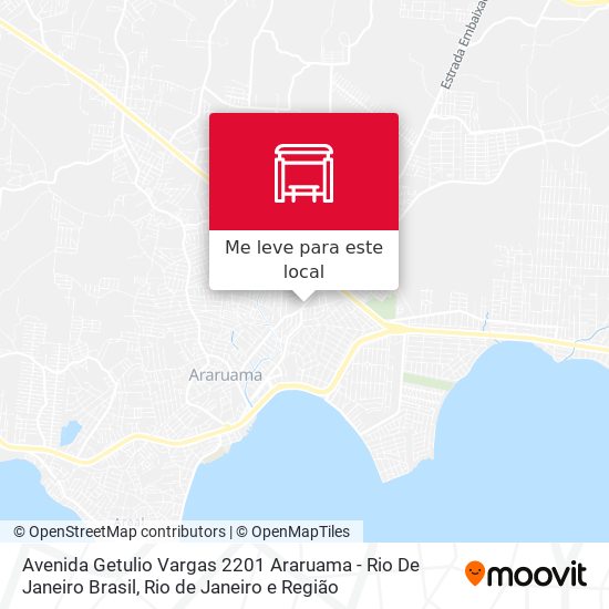 Avenida Getulio Vargas 2201 Araruama - Rio De Janeiro Brasil mapa