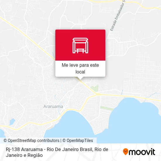 Rj-138 Araruama - Rio De Janeiro Brasil mapa