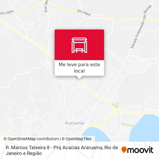 R. Marcos Teixeira 8 - Prq Acacias Araruama mapa