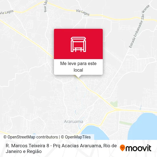R. Marcos Teixeira 8 - Prq Acacias Araruama mapa