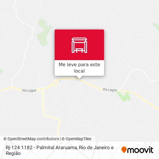 Rj-124 1182 - Palmital Araruama mapa