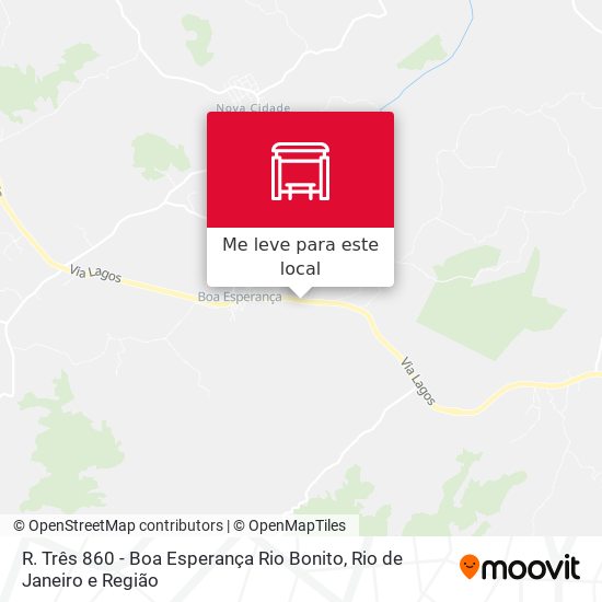 R. Três 860 - Boa Esperança Rio Bonito mapa