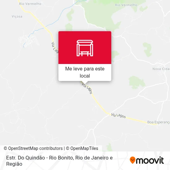 Estr. Do Quindão - Rio Bonito mapa