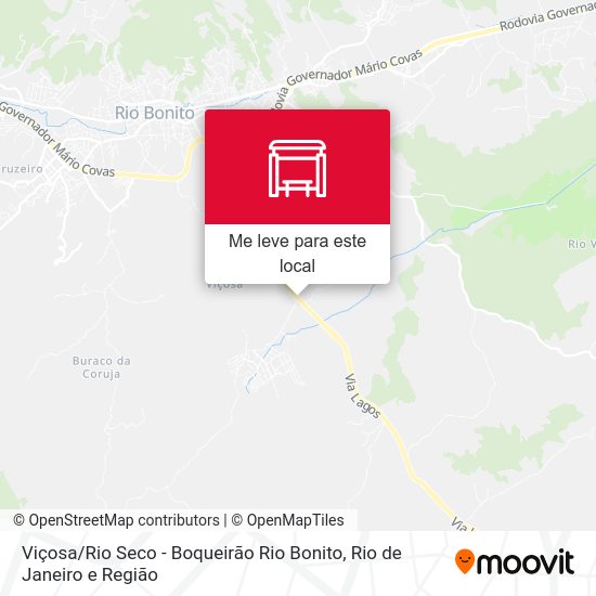 Viçosa / Rio Seco - Boqueirão Rio Bonito mapa