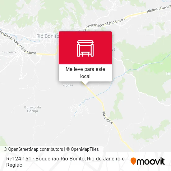 Rj-124 151 - Boqueirão Rio Bonito mapa