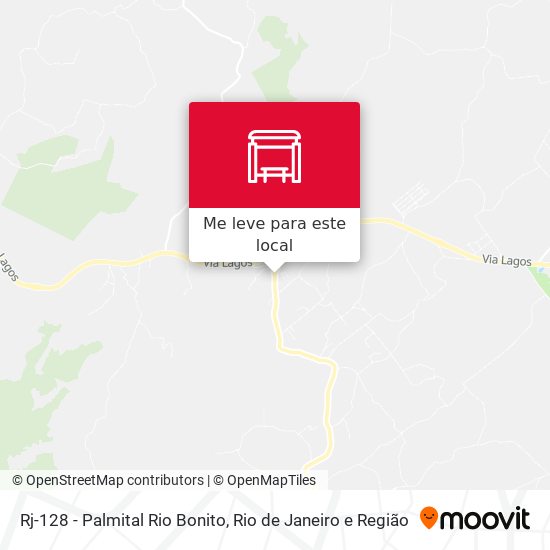 Rj-128 - Palmital Rio Bonito mapa
