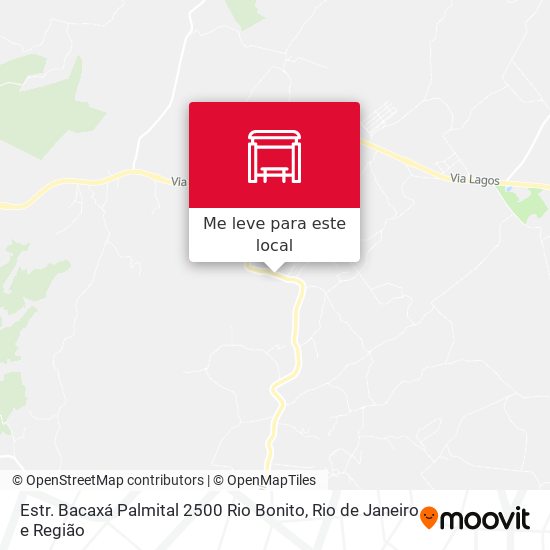 Estr. Bacaxá Palmital 2500 Rio Bonito mapa