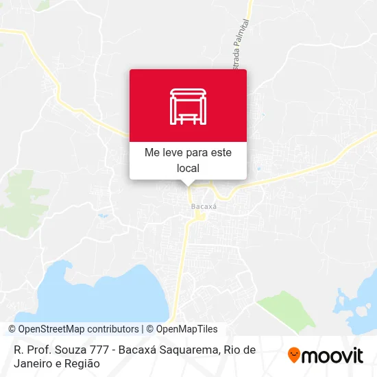 R. Prof. Souza 777 - Bacaxá Saquarema mapa