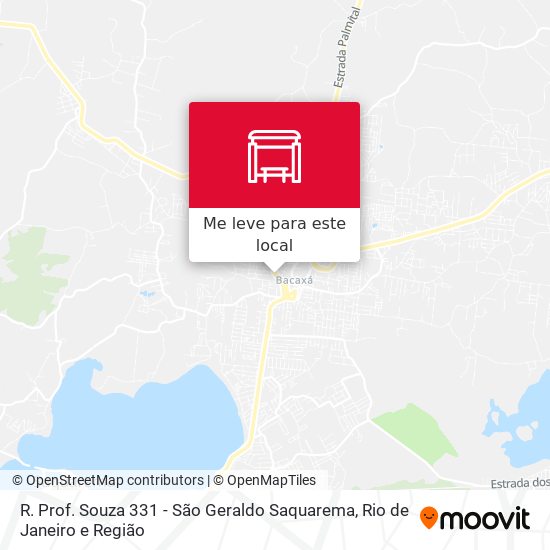 R. Prof. Souza 331 - São Geraldo Saquarema mapa