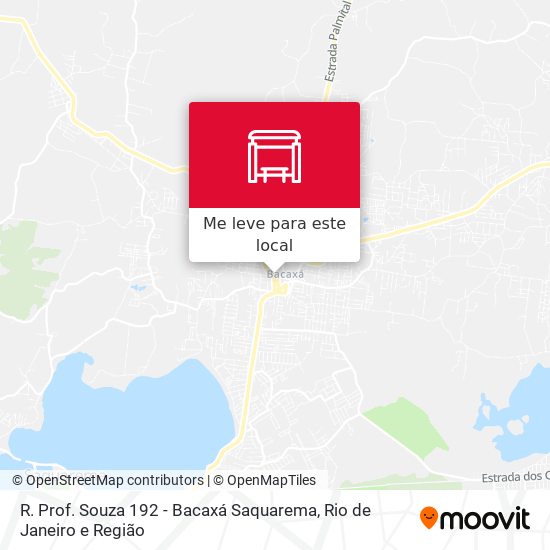 R. Prof. Souza 192 - Bacaxá Saquarema mapa