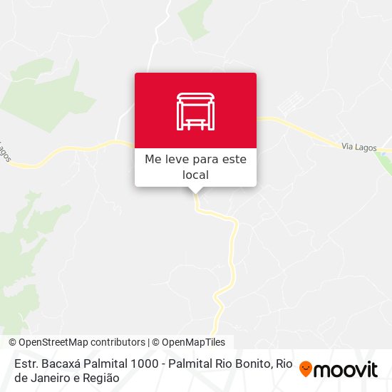 Estr. Bacaxá Palmital 1000 - Palmital Rio Bonito mapa