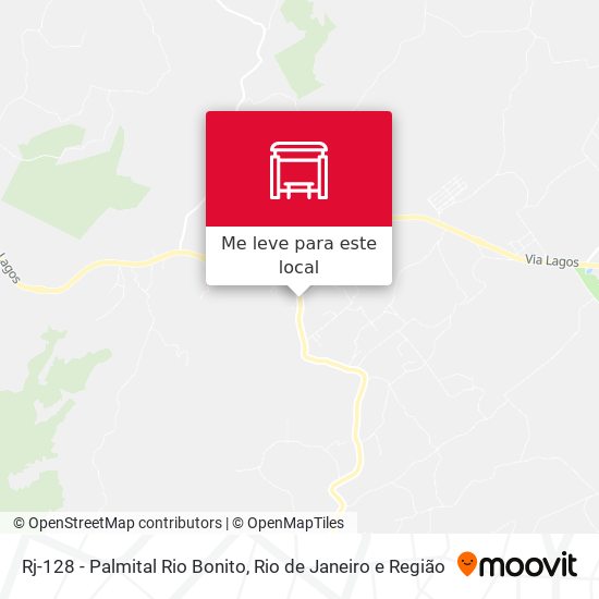Rj-128 - Palmital Rio Bonito mapa