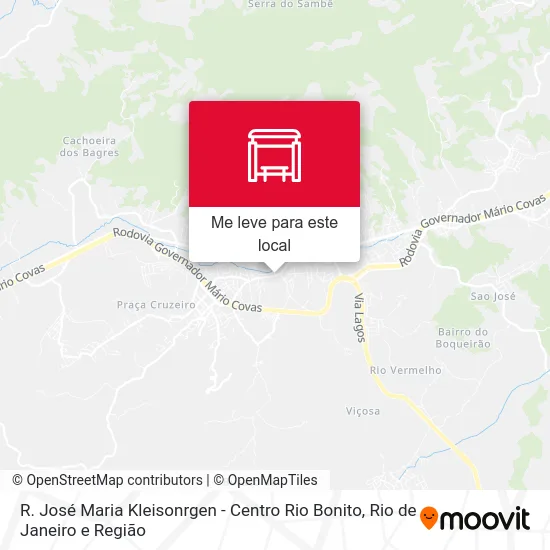 R. José Maria Kleisonrgen - Centro Rio Bonito mapa