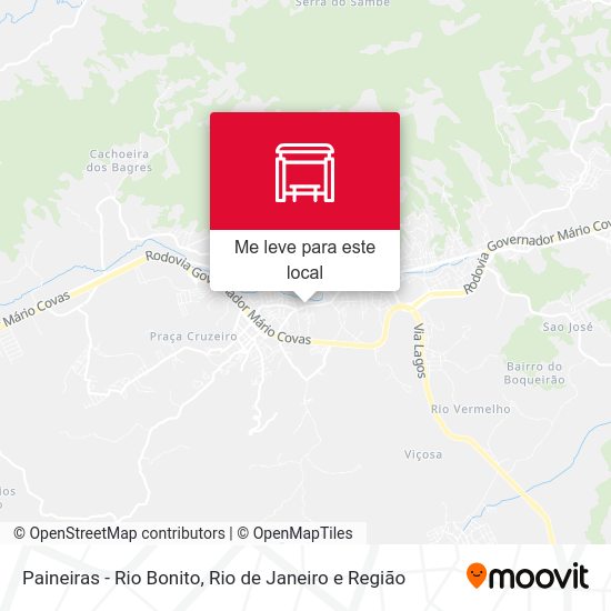 Paineiras - Rio Bonito mapa