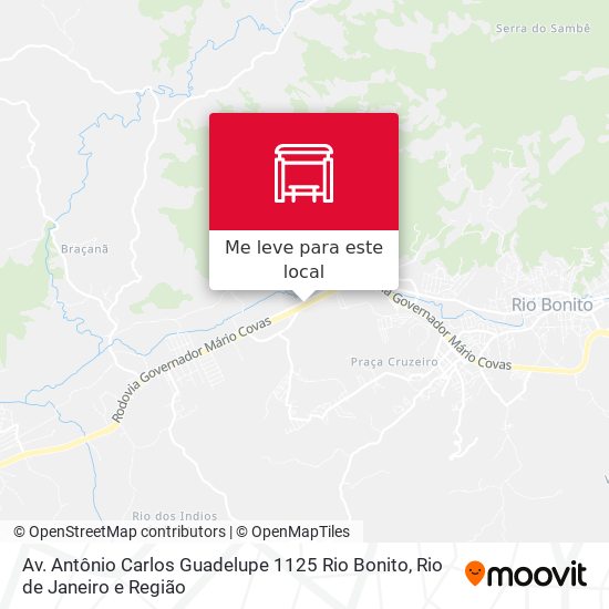 Av. Antônio Carlos Guadelupe 1125 Rio Bonito mapa