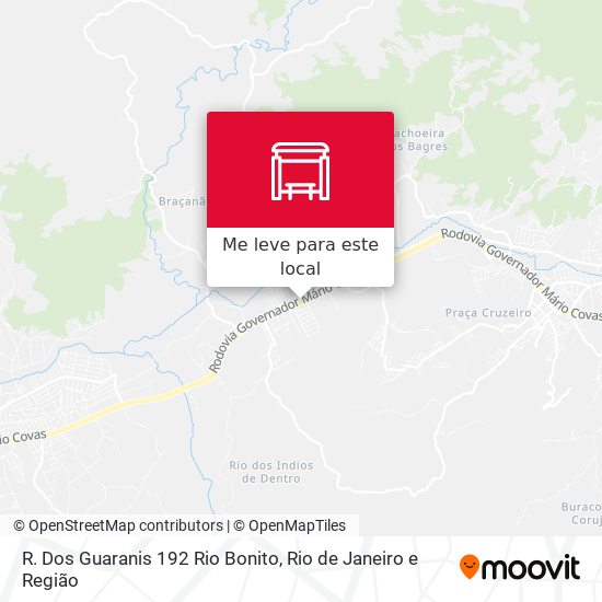 R. Dos Guaranis 192 Rio Bonito mapa