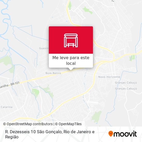 R. Dezesseis 10 São Gonçalo mapa