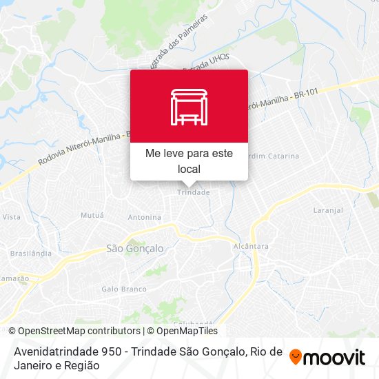Avenidatrindade 950 - Trindade São Gonçalo mapa