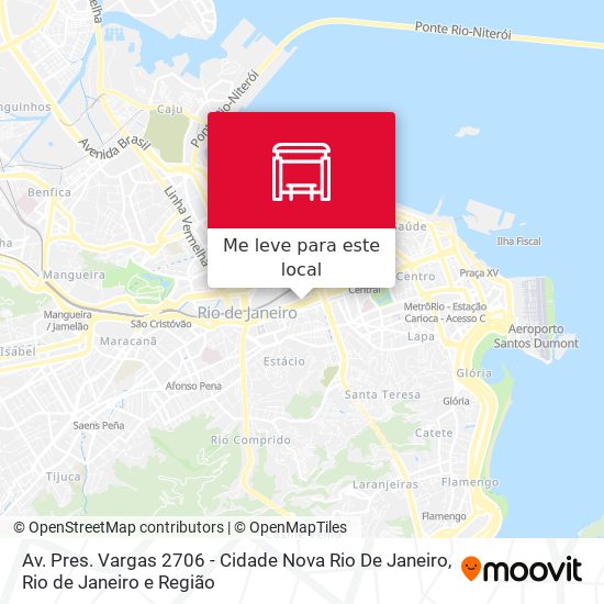 Av. Pres. Vargas 2706 - Cidade Nova Rio De Janeiro mapa