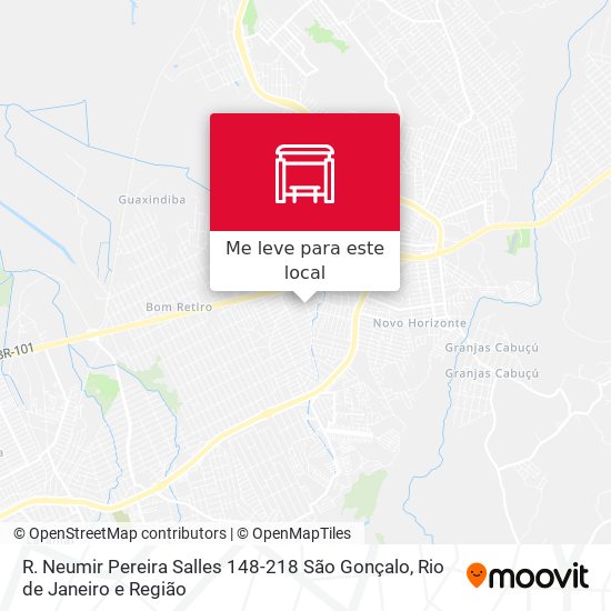 R. Neumir Pereira Salles 148-218 São Gonçalo mapa