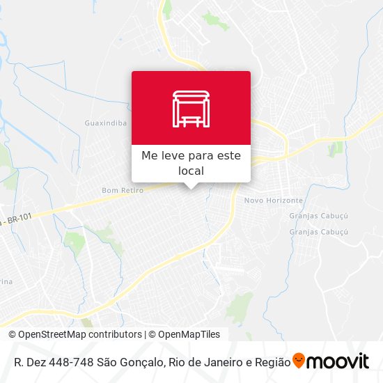 R. Dez 448-748 São Gonçalo mapa