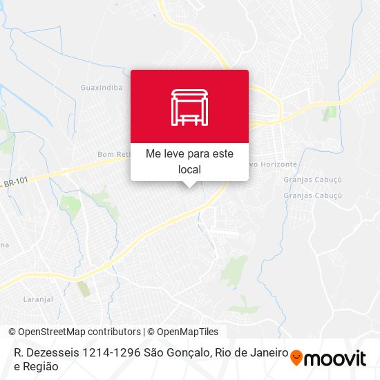 R. Dezesseis 1214-1296 São Gonçalo mapa