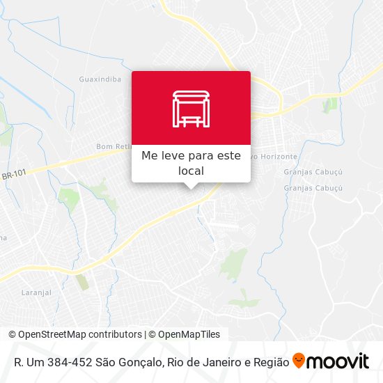 R. Um 384-452 São Gonçalo mapa