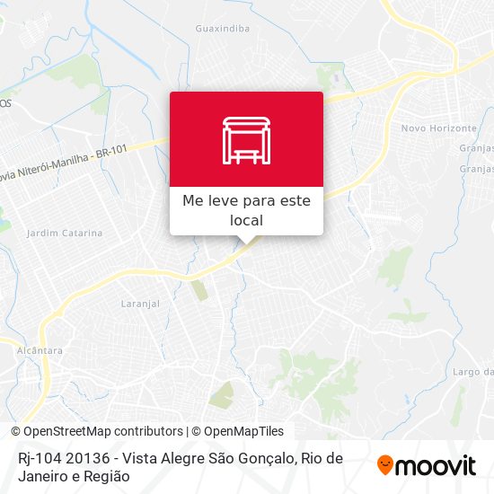 Rj-104 20136 - Vista Alegre São Gonçalo mapa