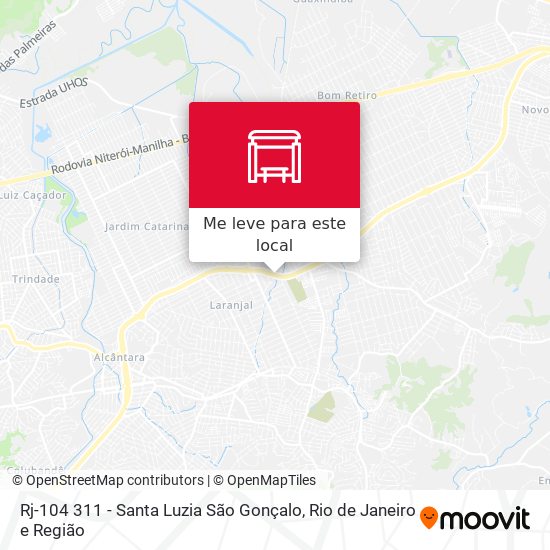 Rj-104 311 - Santa Luzia São Gonçalo mapa