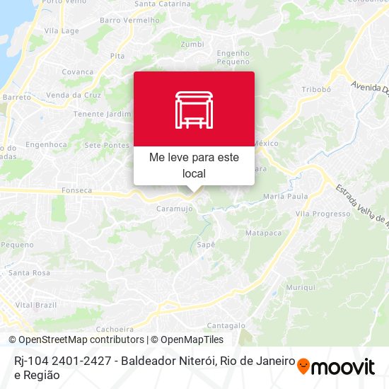 Rj-104 2401-2427 - Baldeador Niterói mapa