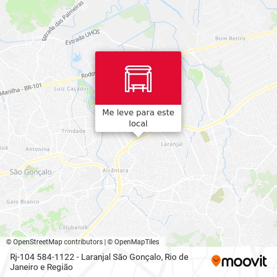 Rj-104 584-1122 - Laranjal São Gonçalo mapa