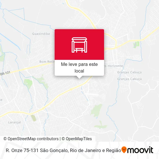 R. Onze 75-131 São Gonçalo mapa
