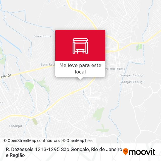 R. Dezesseis 1213-1295 São Gonçalo mapa