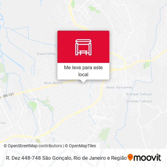 R. Dez 448-748 São Gonçalo mapa
