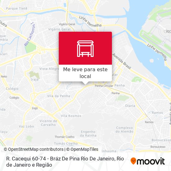 R. Cacequi 60-74 - Bráz De Pina Rio De Janeiro mapa