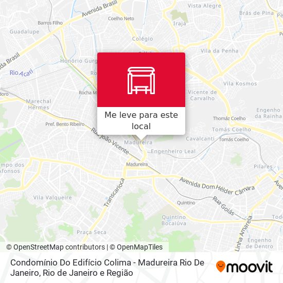 Condomínio Do Edifício Colima - Madureira Rio De Janeiro mapa