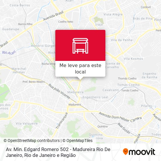 Av. Min. Edgard Romero 502 - Madureira Rio De Janeiro mapa