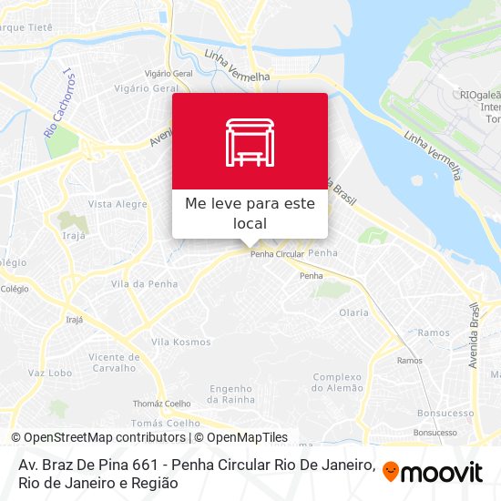 Av. Braz De Pina 661 - Penha Circular Rio De Janeiro mapa